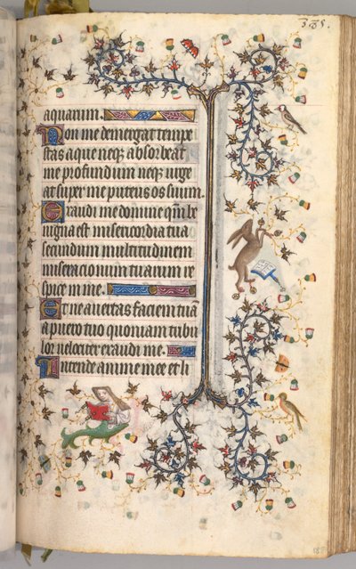 Hours of Charles the Noble, King of Navarre: fol. 188r, Text by Master of the Brussels Initials and Associates