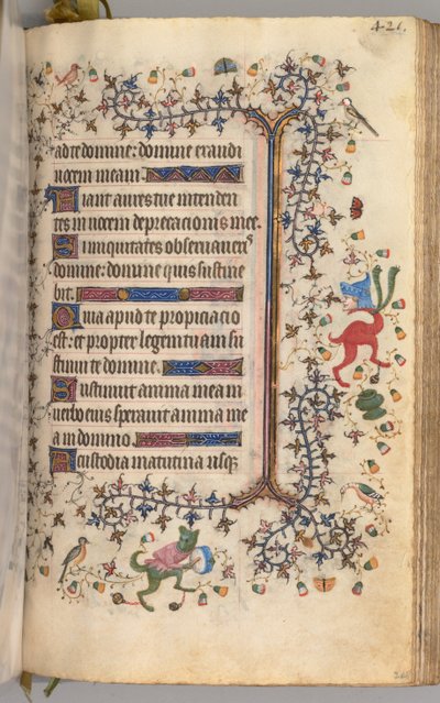 Hours of Charles the Noble, King of Navarre 1361-1425: fol. 205r, Text, c. 1405 by Master of the Brussels Initials and Associates