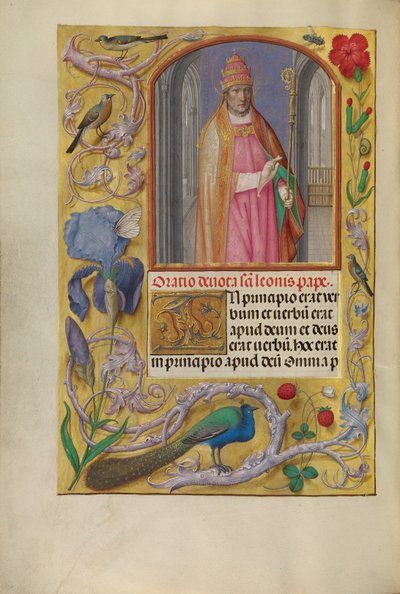 Pope Leo by Master of the First Prayer Book of Maximilian