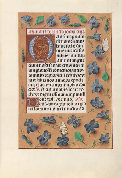 Hours of Queen Isabella the Catholic, Queen of Spain: Fol. 182r by Master of the First Prayerbook of Maximillian