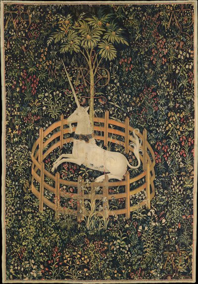 The Unicorn in Captivity by Master of the Hunt of the