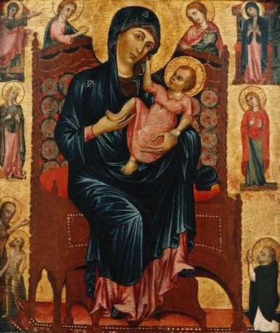 The Madonna and Christ Enthroned with Saints by Master of the Magdalen