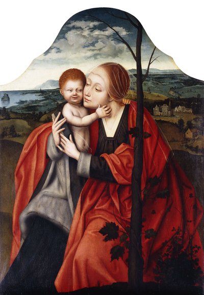 The Virgin and Child Seated by a Tree by Master of the Mansi Magdalen