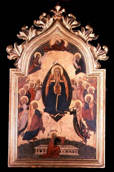 Madonna in a Mandorla with Music Making Angels by Master of the Osservanza
