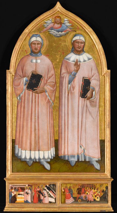 St. Cosmas and St. Damian, c.1370-1375 by Master of the Rinuccini Chapel