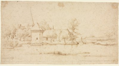 Landscape with a Moated Village by Master of the Small Landscapes