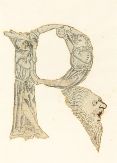 The Letter P (converted to an R) by Master with the Banderoles