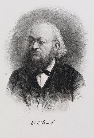 Portrait of the Historian Fyodor Fyodorovich Sokolov 1841-1909 by Mate