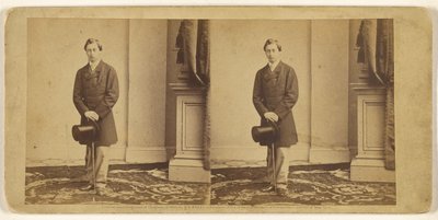 [Unidentified young man holding a top hat and walking stick, standing] by Mathew B. Brady