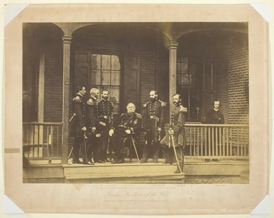 Lieutenant General Scott, General-in-Chief, U.S. Army and Staff by Mathew Brady
