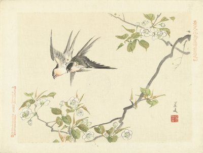 Two Swallows by Matsumura Keibun