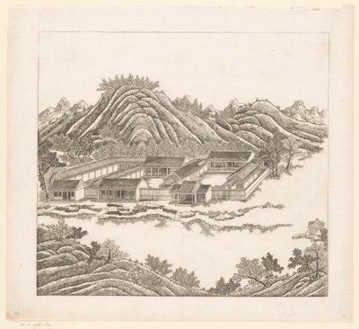 View of Part of the Imperial Summer Palace in Chengde (Jehol), China by Matteo Ripa