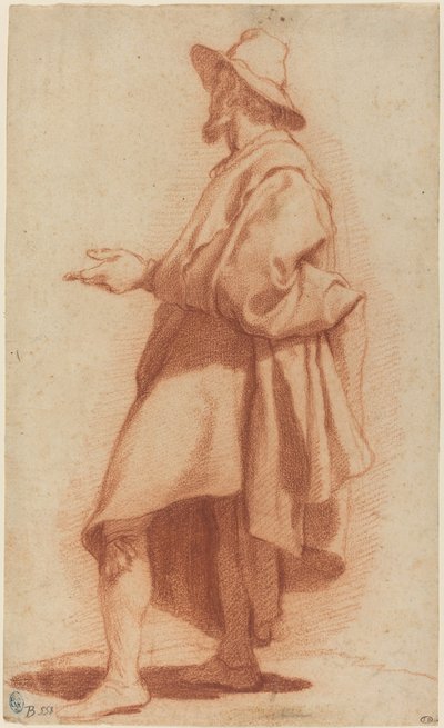 Standing Man Wearing a Cloak and Hat by Matteo Rosselli