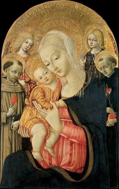 Madonna and Child with Angels and Saints by Matteo de Giovanni