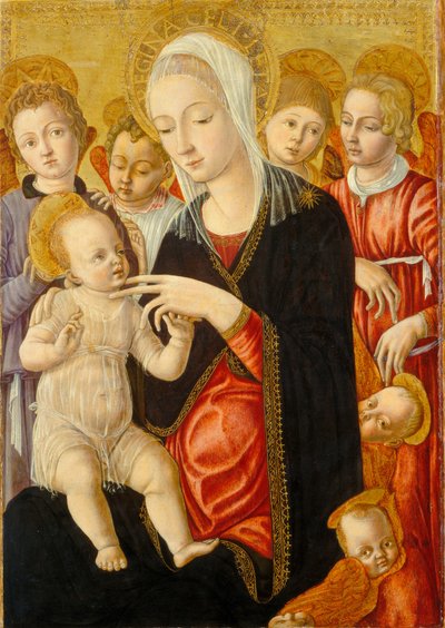 Madonna and Child with Angels and Cherubim by Matteo di Giovanni