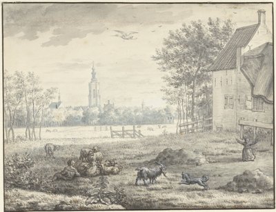 View of The Hague by Mattheus Verheyden