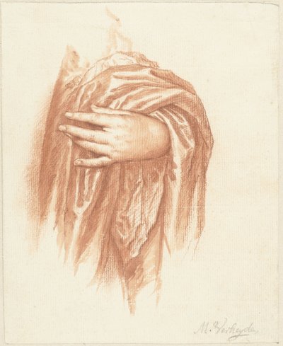 Study of a Left Hand by Mattheus Verheyden
