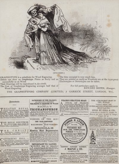 Page of advertisements by Matthew