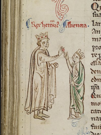 Marriage of Henry III and Eleanor of Provence from the Historia Anglorum, Chronica Majora by Matthew Paris