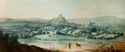 Distant View of Clitheroe, c.1730 by Matthias Read