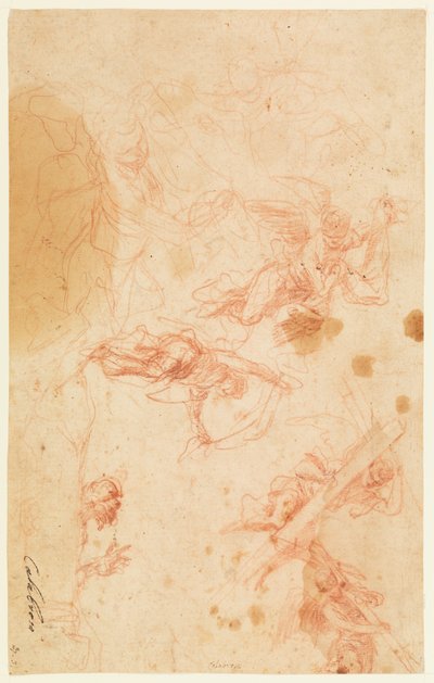 Angels Carrying the Holy Cross and Shroud by Mattia Preti