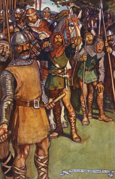 Illustration for Ivanhoe by Sir Walter Scott by Maurice (after) Greiffenhagen