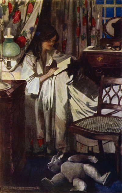Visit to Baghdad: Dido Blanketed in Bed by Maurice (after) Greiffenhagen