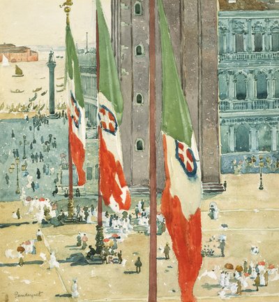 Piazza di San Marco, c.1898-99 by Maurice Brazil Prendergast