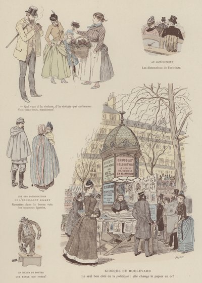 Illustration for Paris Brillant by Maurice Charles Mathieu Bonvoisin