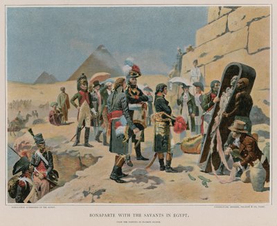 Bonaparte with the savants in Egypt by Maurice Henri Orange