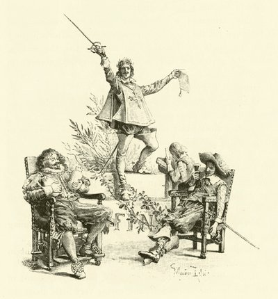 Illustration for The Three Musketeers by Maurice Leloir