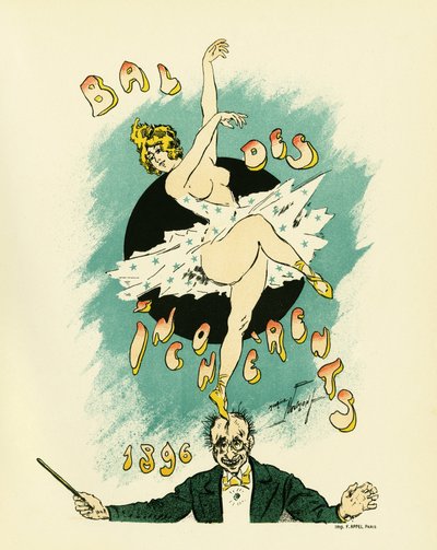 Poster for the Ball of Incoherents by Maurice Louis Henri Neumont