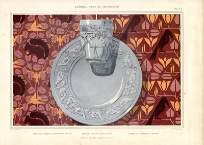 Decorative Animal Motifs on Textiles and Ceramics by Maurice Pillard Verneuil