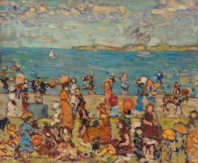 Beach Scene by Maurice Prendergast