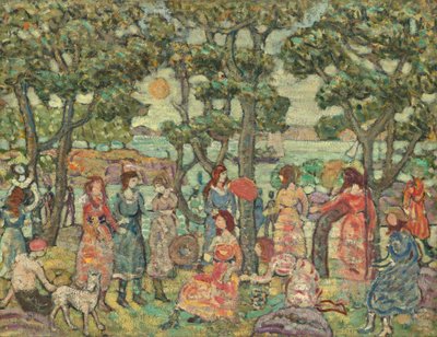 Landscape with Figures by Maurice Prendergast