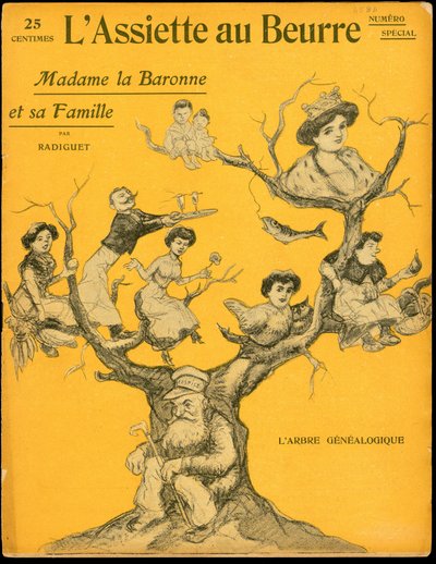 Cover of The Butter Plate, number 458, Satirical in Colors by Maurice Radiguet