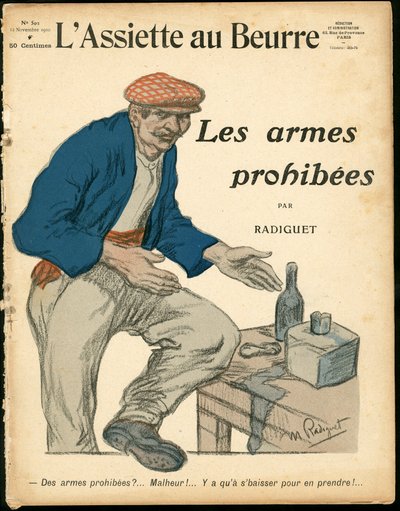 Cover of The Butter Plate, number 502, Satirical in Colors by Maurice Radiguet