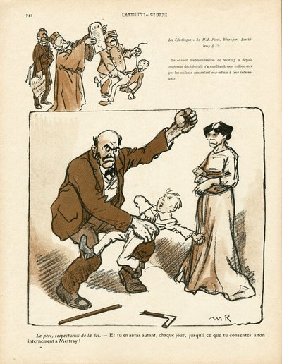 The Butter Plate, number 411, Satirical in colors by Maurice Radiguet