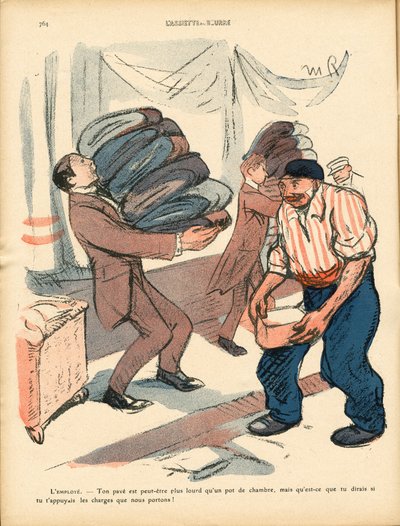 The Butter Plate, number 516, Satirical in Colors by Maurice Radiguet