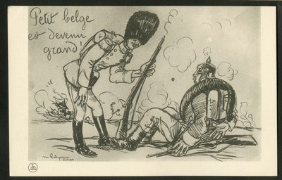 Postcard, Satirical in Black & White by Maurice Radiguet