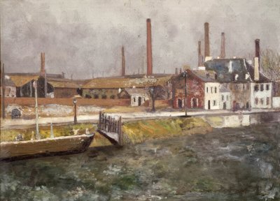 The Saint-Denis Canal by Maurice Utrillo