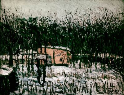 The Butte Pinson in the Snow by Maurice Utrillo
