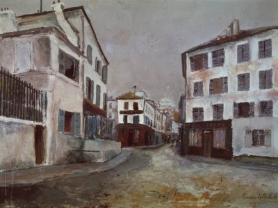 The Rue Norvins by Maurice Utrillo
