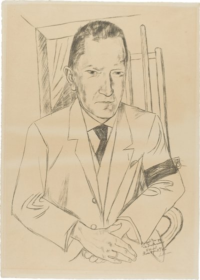 Portrait of Reinhard Piper (1879-1953) by Max Beckmann