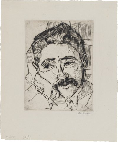Portrait of Walter Carl (1884-1956) by Max Beckmann