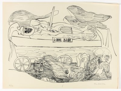 Dream of War, plate 10 from Day and Dream by Max Beckmann