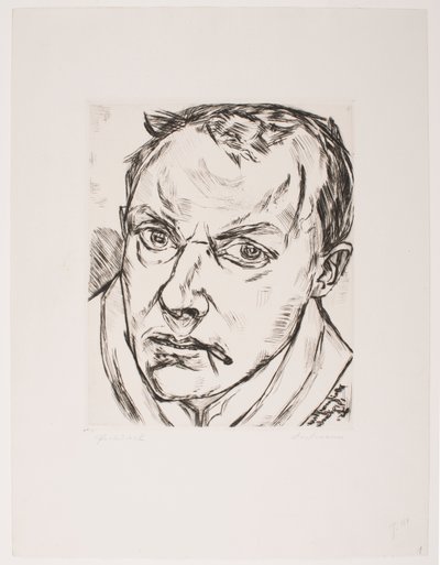 Large Self-Portrait by Max Beckmann