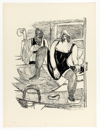 Morning, plate 11 from Day and Dream by Max Beckmann