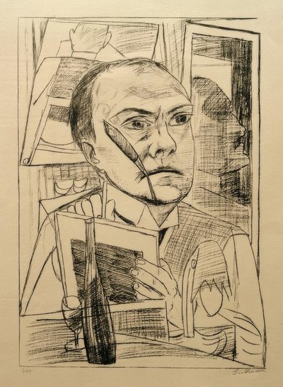 Self in the Hotel by Max Beckmann