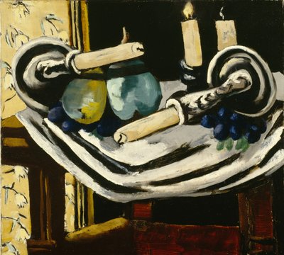 Still Life with Fallen Candles by Max Beckmann